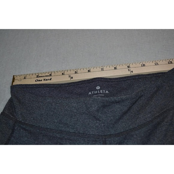 30265 Athleta Gym Pants Leggings Workout Gray Nylon Blend Size Small Womens - Picture 7 of 12